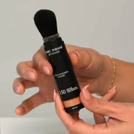 tinted spf powder dark